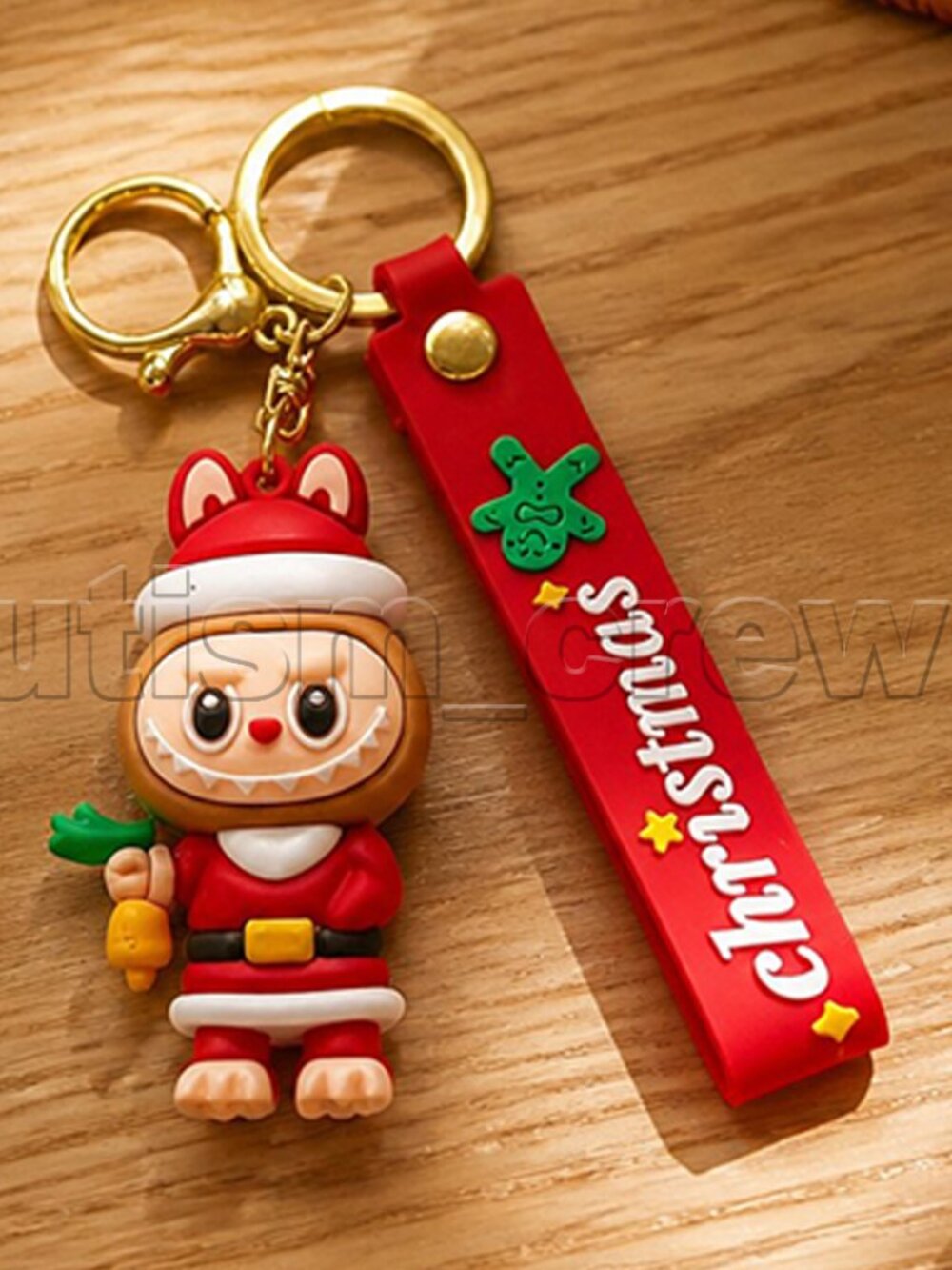 2/$14 💥🆕 Christmas Monster Keychain Wristlet Strap Silicone Keychain | 7391